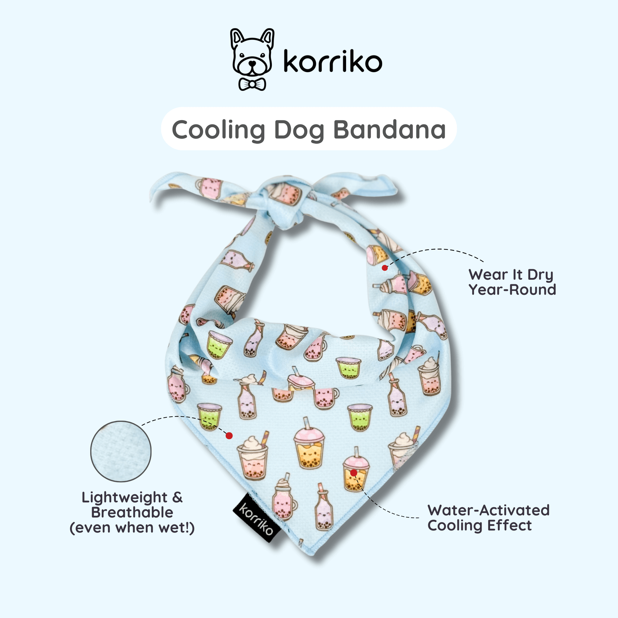 Cooling Dog Bandana - Boba