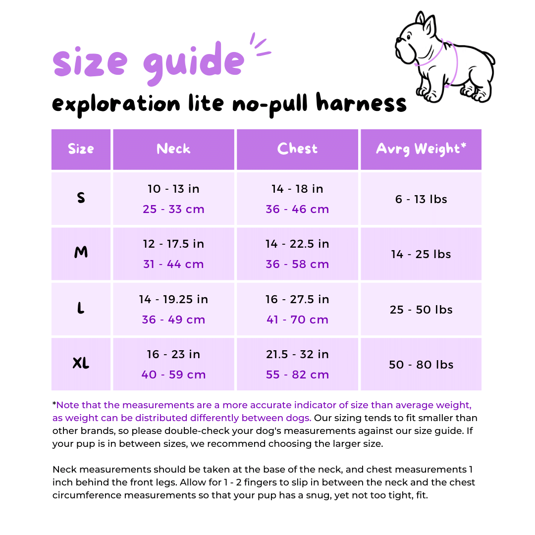 Exploration Lite No-Pull Dog Harness - Lilac (Final Sale)