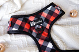 Adjustable Dog Harness - Red Plaid (SECONDS - FINAL SALE)