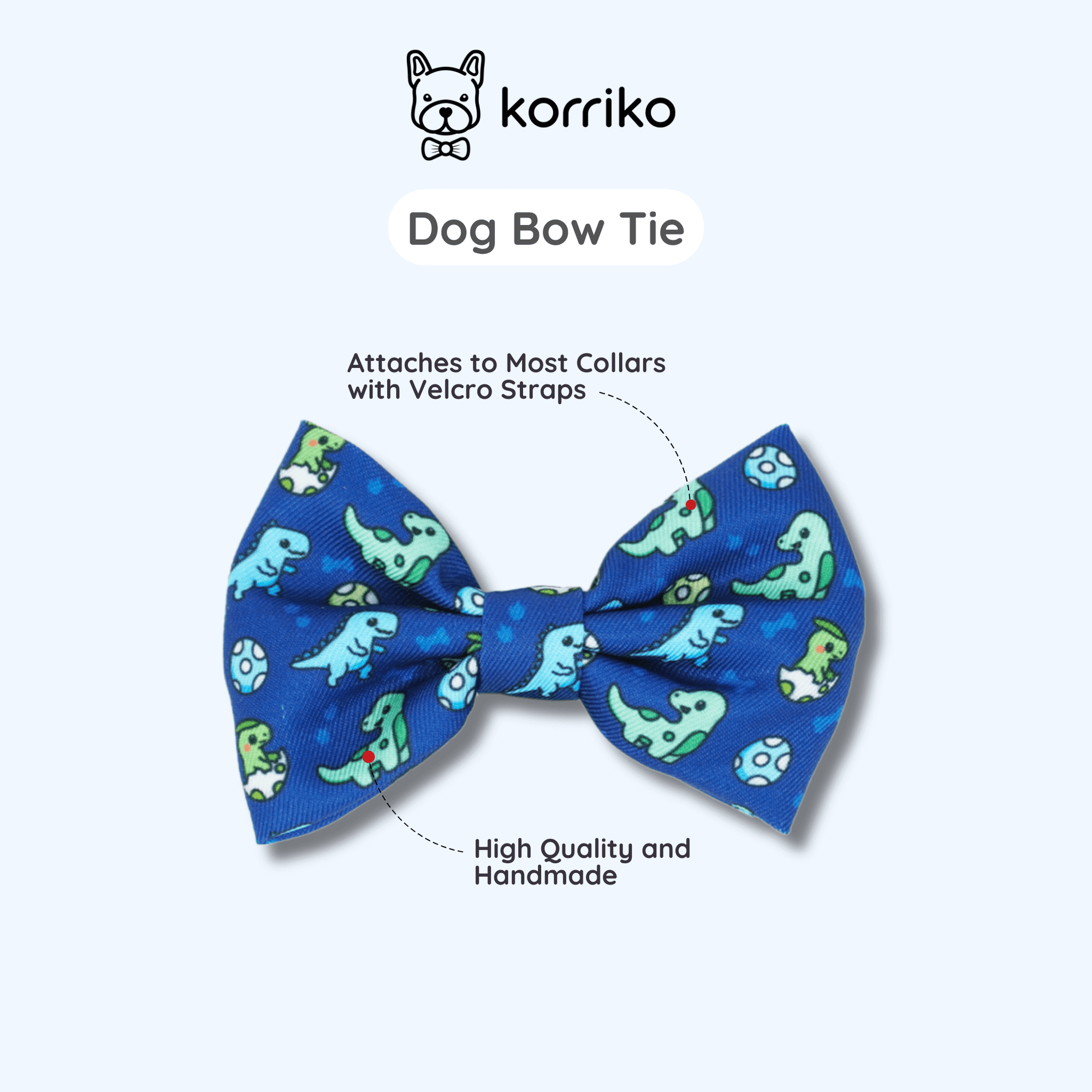 Dog Bow Tie - Dino