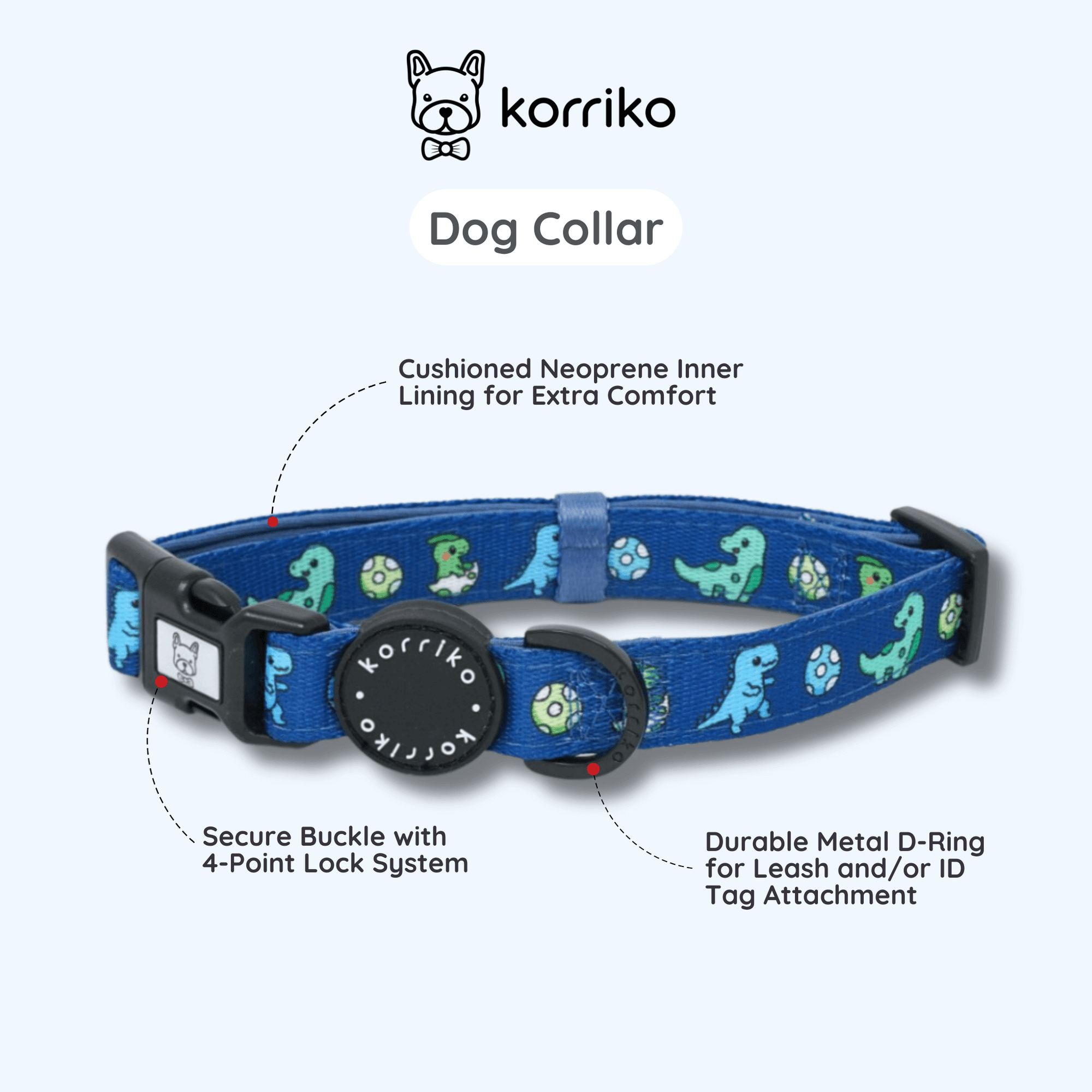 Dog Collar - Dino