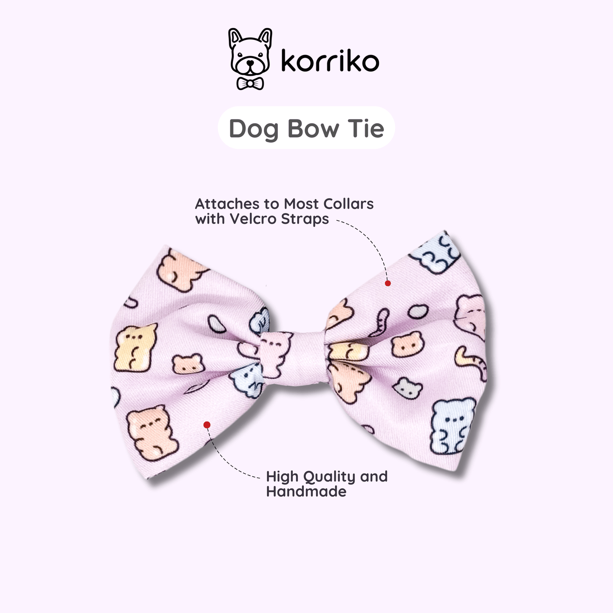Dog Bow Tie - Gummy Bear