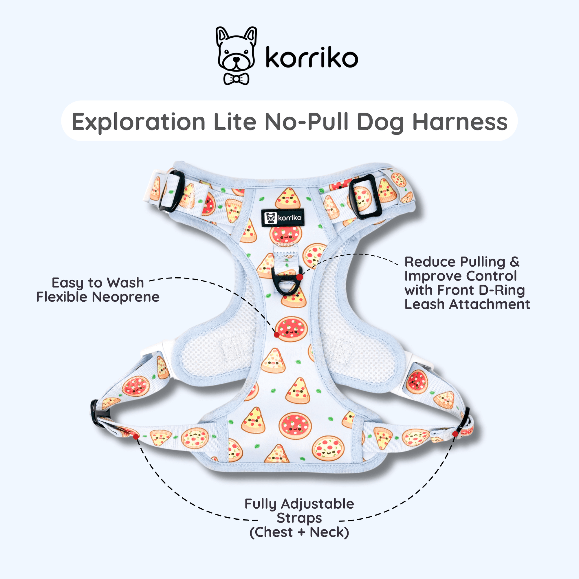 Ultimate Harness Bundle Set - Pizza (Exploration No-Pull)