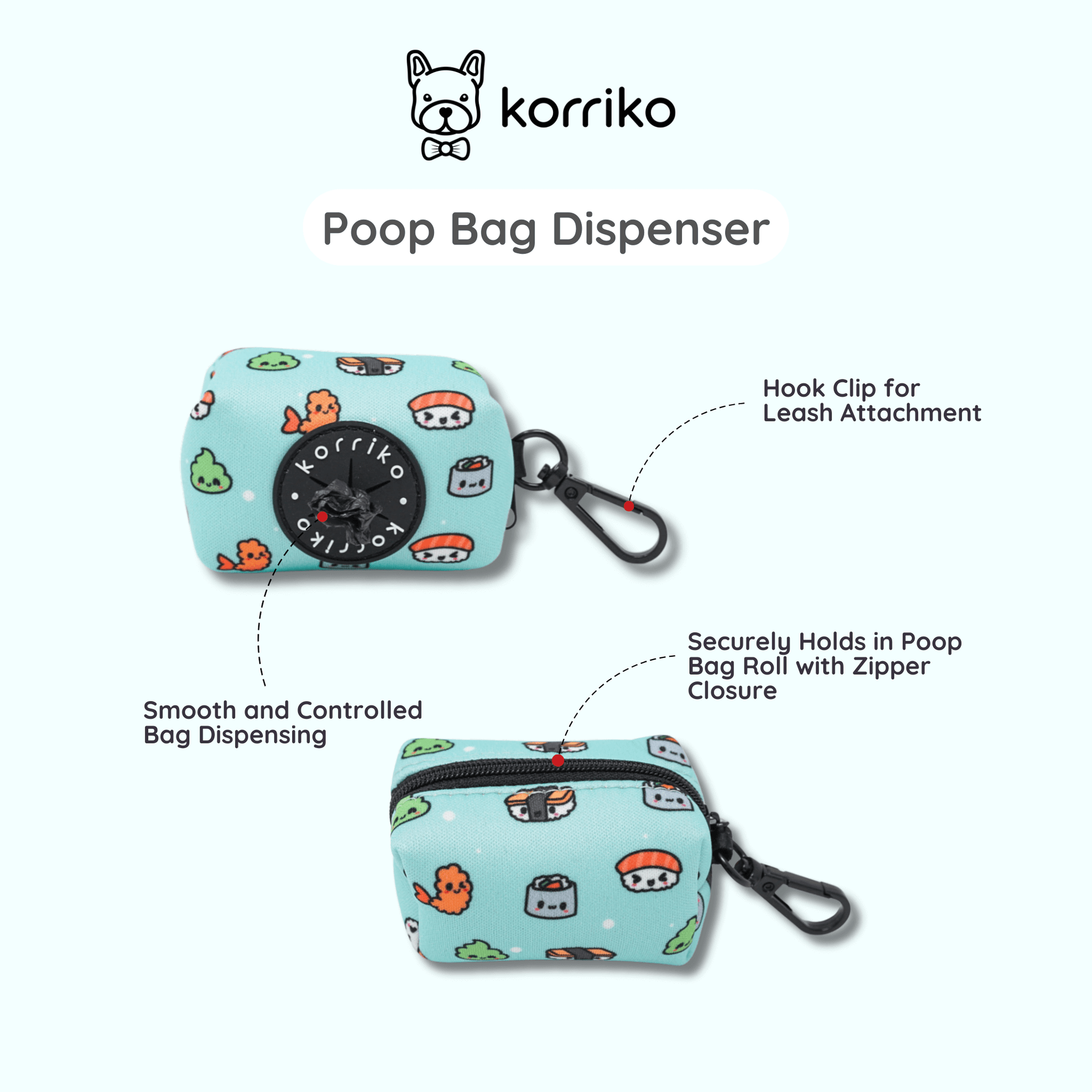 Poop Bag Dispenser - Sushi