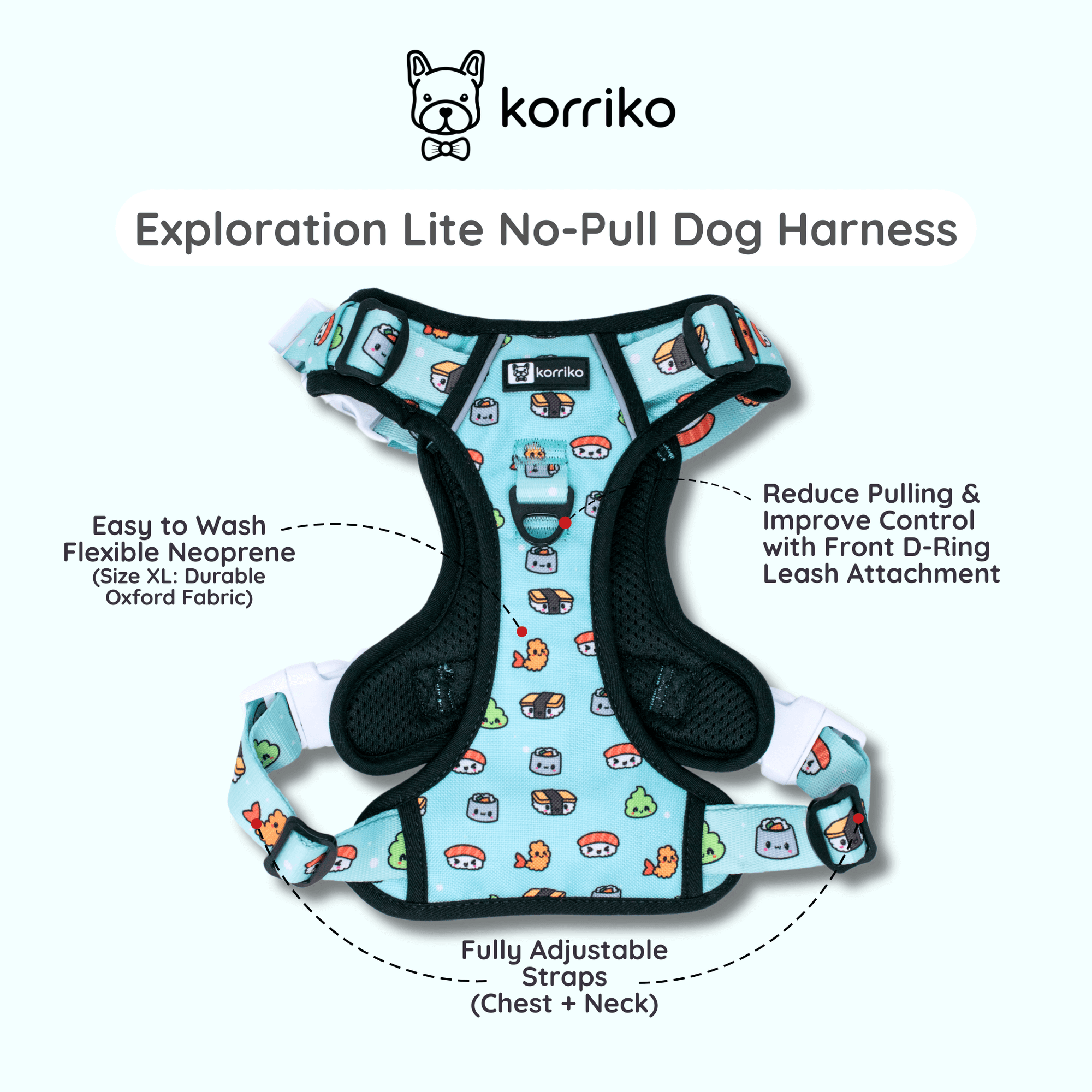 Ultimate Harness Bundle Set - Sushi (Exploration No-Pull)