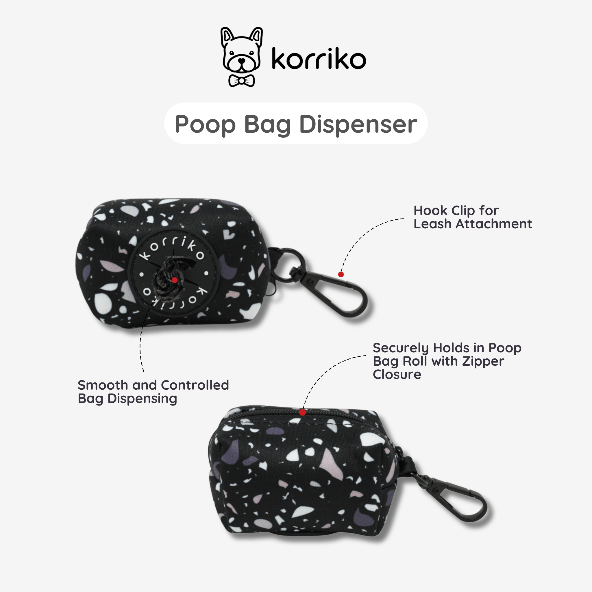 Poop Bag Dispenser - Terrazzo (Final Sale)