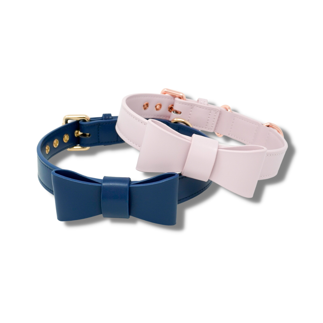 Signature Collar & Leash Set - Navy (Final Sale)