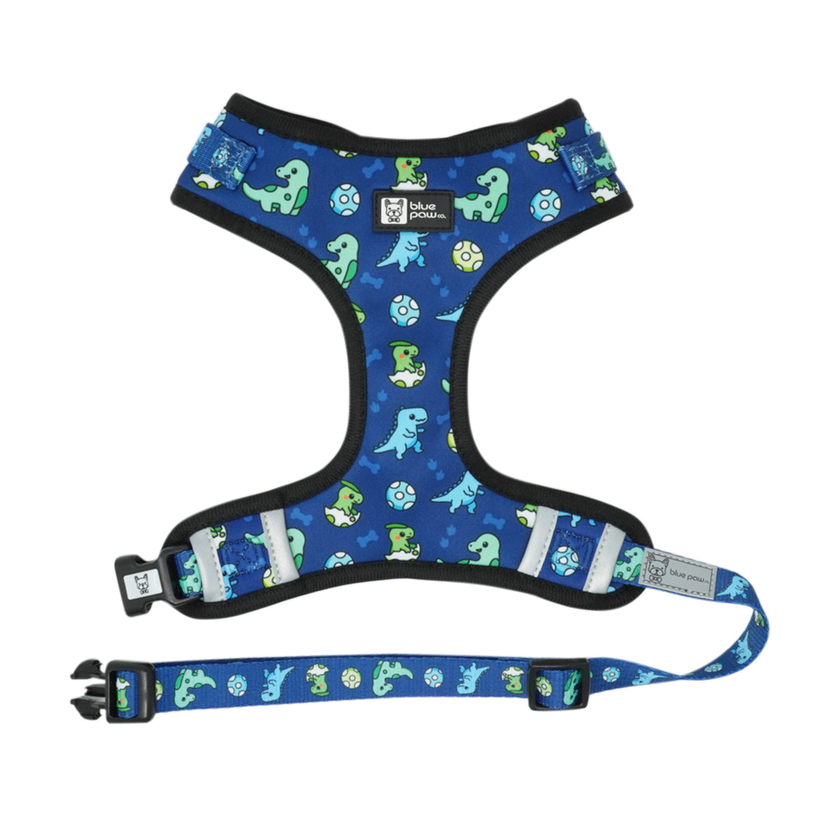 Adjustable Dog Harness - Dino (Blue Paw Co. - FINAL SALE)