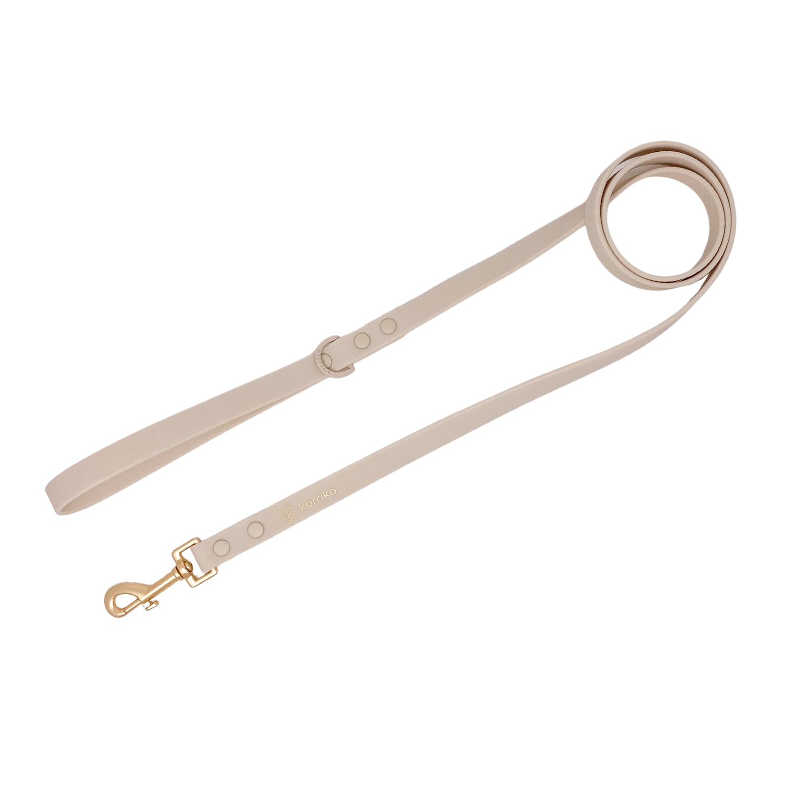 Waterproof PVC Dog Leash - Almond Nude