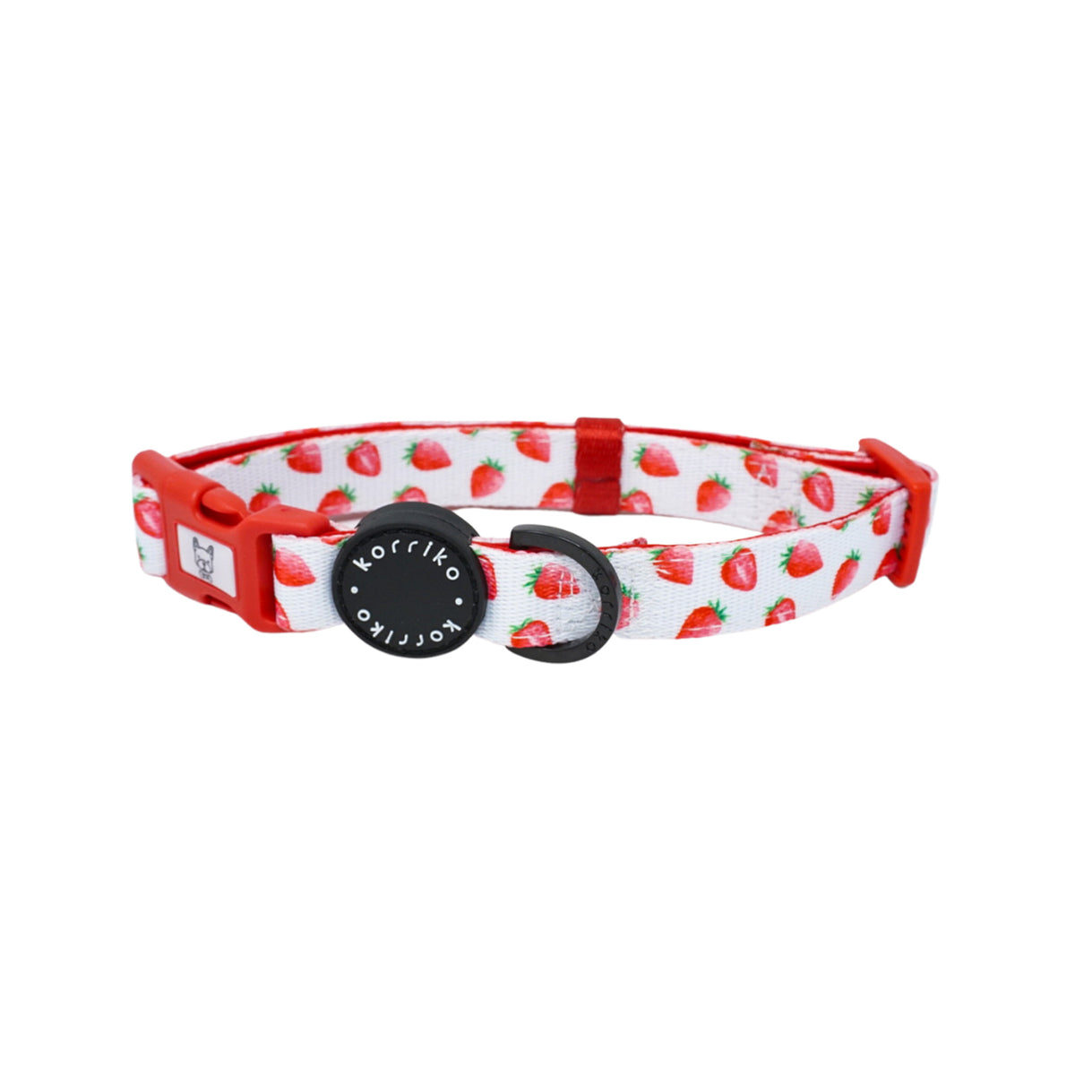 Dog Collar - Strawberries &amp; Cream (Final Sale)